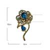 Luxury Women Men Exqusite Full Crystal Lotus Shining Brooches Badges Vintage Plant Rhinestone Pins Corsage For Women's Party