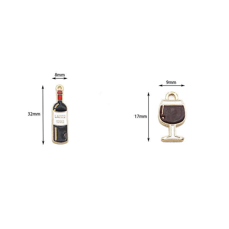 1pair Botella De Vino De Personalidad Pendientes De Caída 1pair Botella De Vino De Personalidad Pendientes De Caída