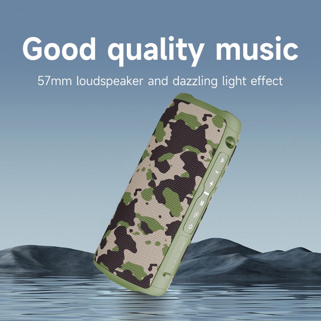 S49PRO Portable Wireless Speaker with 5.2 Technology IPX6 Waterproof Speakers HiFi Sound FM TF Card RGB Lighting Compact a