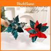 Decoração de Flor de Natal Com Flores Artificiais de Veludo Para Enfeite de Árvore de Feriado Presente
