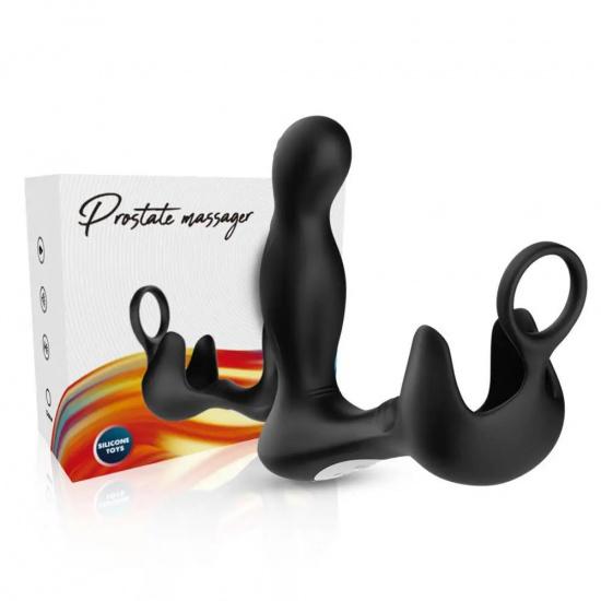 2023 New Anal Vibrator With Penis Ring Vibrating Prostate Massager Thrusting Butt Plug Vibrator for Men Women Anal Sex Toys