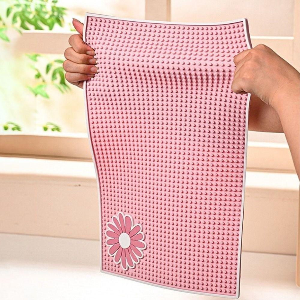 Foldable Coffee Drain Mats Soft Rubber Heat Insulation Pad Durable Kitchen Drain Mat for Home