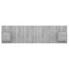 Headboard with Nightstands Grey Sonoma Particleboard
