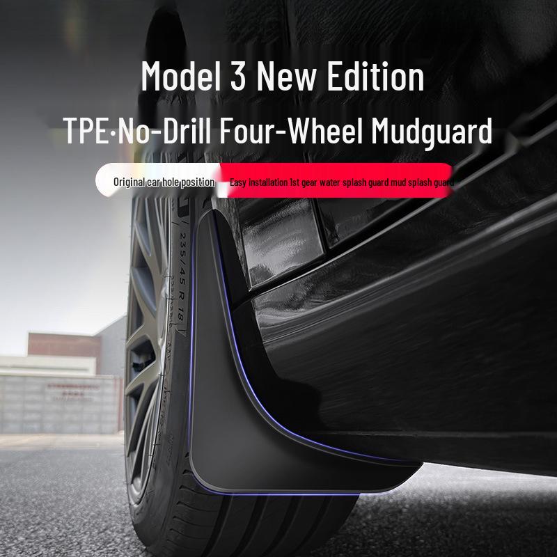 Tesla Model 3 Spritzschutz - Autozubehör ohne Bohren