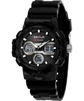 Ex-46 Silicone Strap Black Dial Quartz R3251242505 Men's Watch