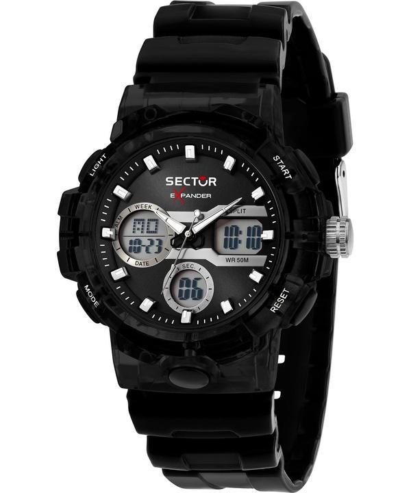 

Sector Ex-46 Silicone Strap Black Dial Quartz R3251242505 Men s Watch
