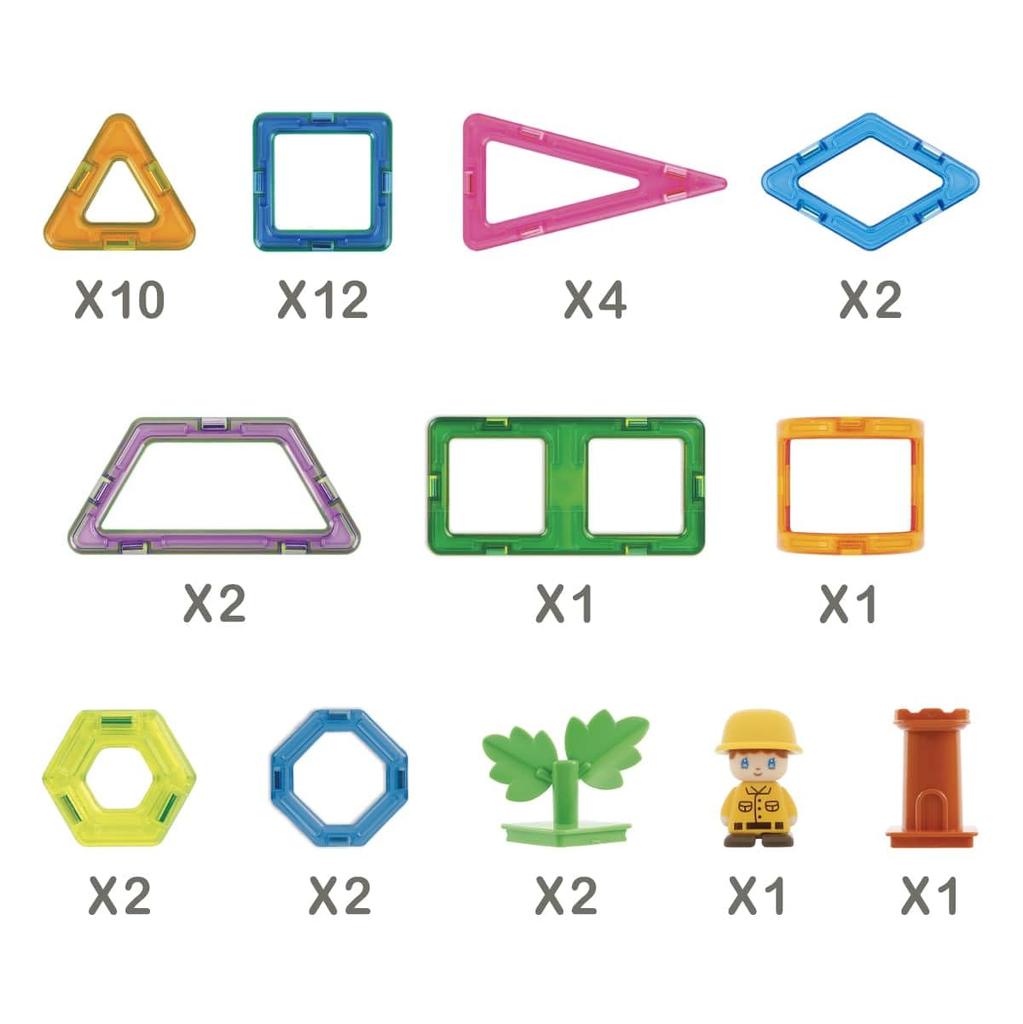 BorneLund Magformers Dinosaur Island [40 Pieces] for Ages 3 and Up (MF708004)