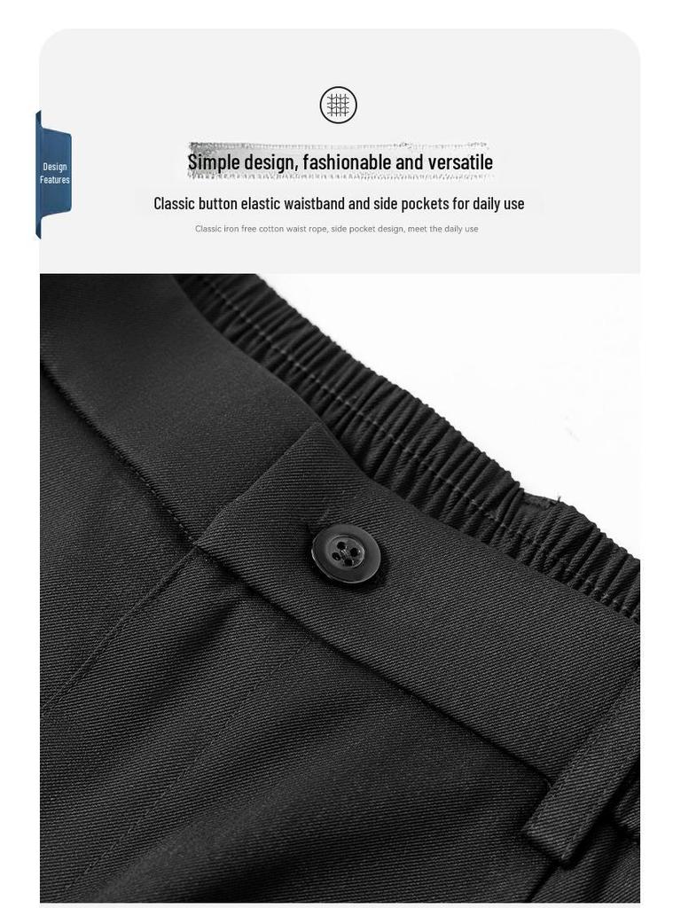 Unisex Sommer Eis-Seide Lockere Gerade Bein Hose