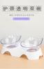 Cat Double Bowl Tilted 15 ° Neck Protection Anti-splash Dog Bowl Automatic Water Dispenser Pet Supplies