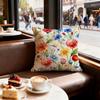 Flowers and plants Cushion Cover Set of  Decorative Short Plush Pillow Covers for Sofa Soft  Cushion Case x cm