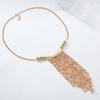 Tassel Bead Tassel Long Necklace Multi-layer Bohemian Style Necklace Long Sweater Chain  Gift