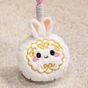 Cute Multi Cartoon Color Smiling Mooncake Plush Pendant Keychain For Bag Decor