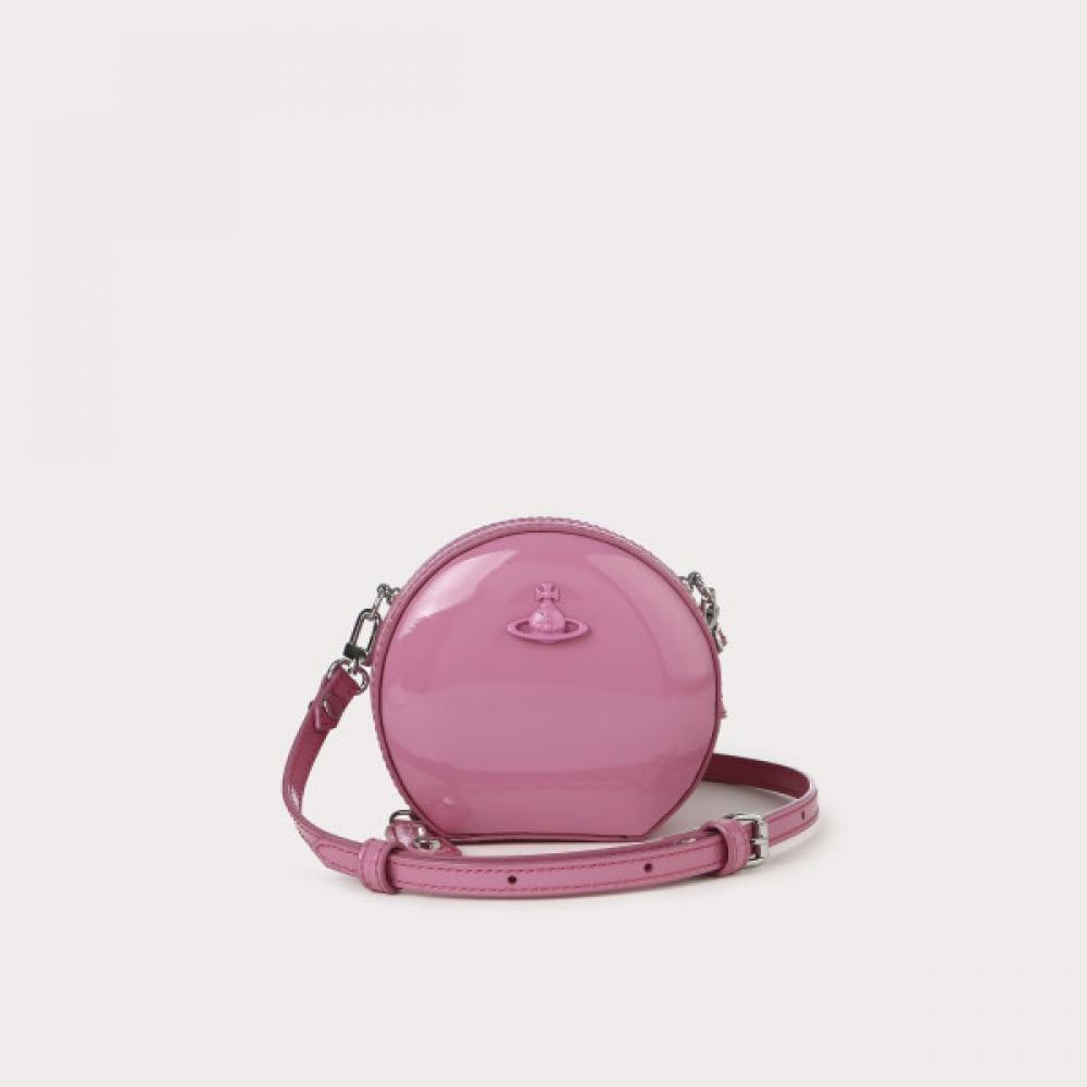 

Vivienne Westwood Pendant Mini Round Crossbody Bag Pink Pink