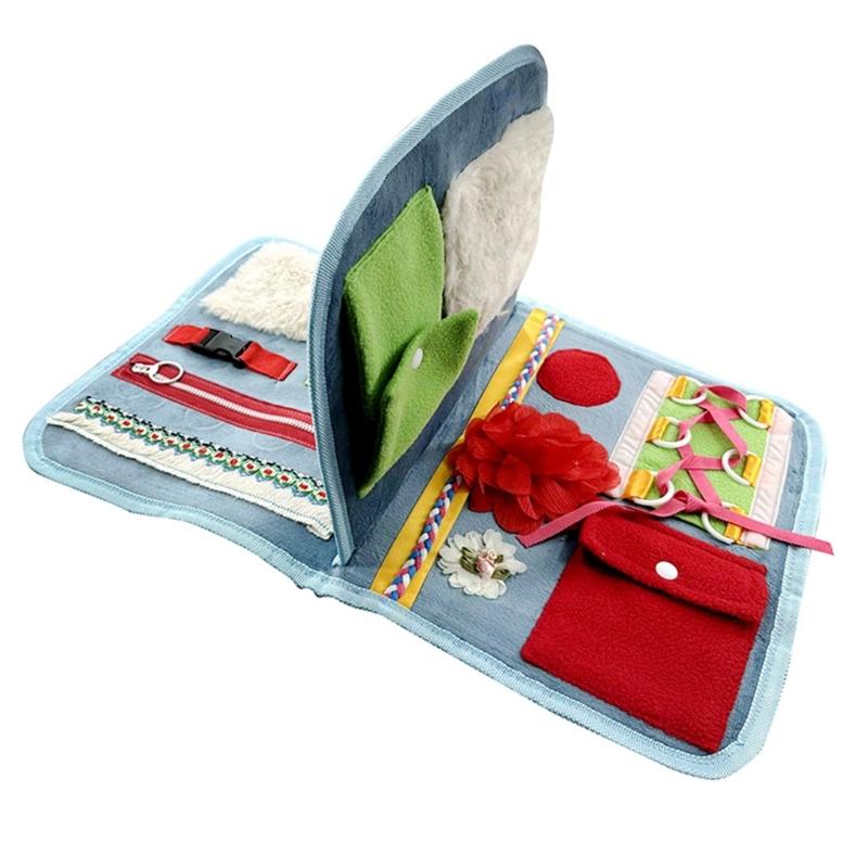 Multifunctional Busy Blanket for Seniors Elderly Dementia Blanket Kids Sensory Toy Fidgets Blanket Sensory Blanket