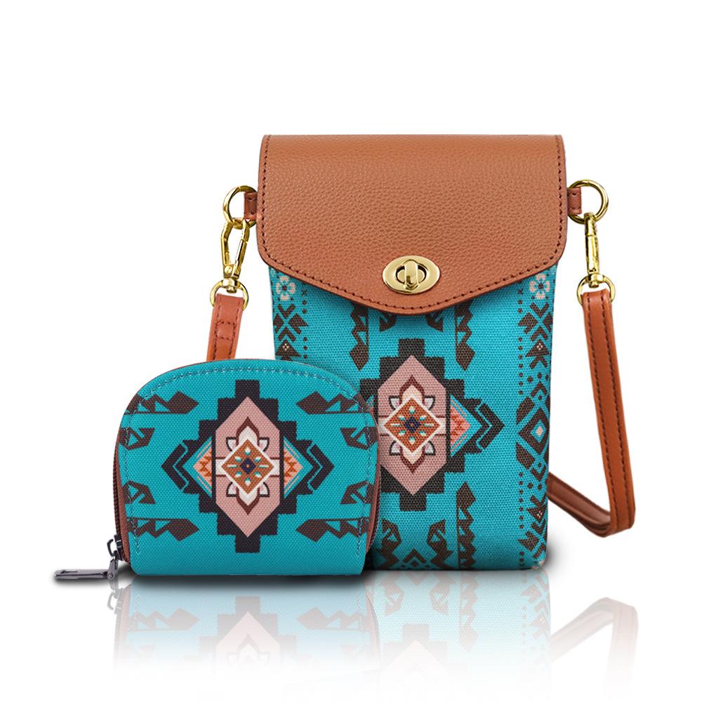 This Bohemian-style Two-piece Women's Phone Bag Is A Fashionable Crossbody Bag Suitable for Commuting To Work