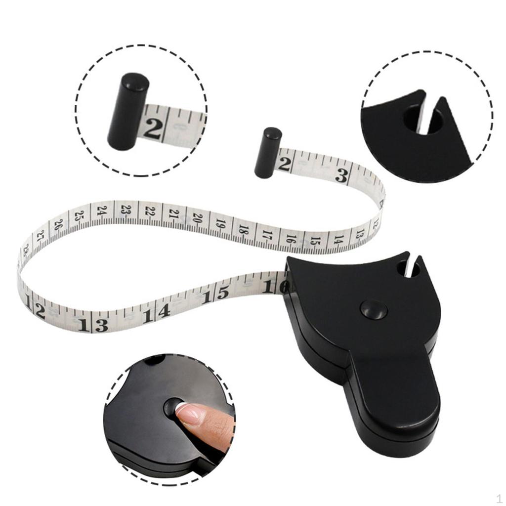 Soft Cloth Ruler Portable 150cm Body Measure Tape for Sewing Handcrafts Style A