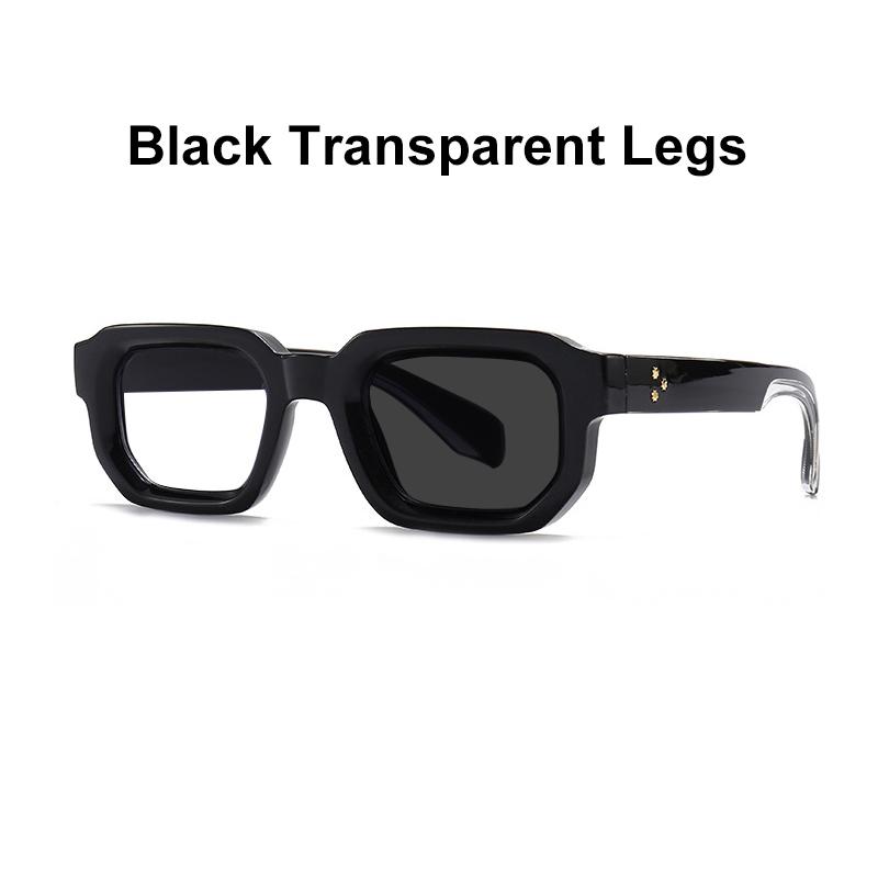 Brand Black Square Men's Glasses Frame Optical Anti Blue Light Reading Eyeglasses Retro Small Rivets Men's Presbyopia Glasses
