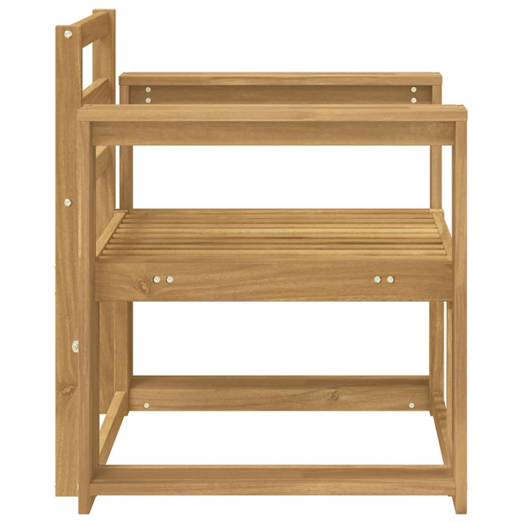Outdoor Sofa Set Solid Wood Acacia White