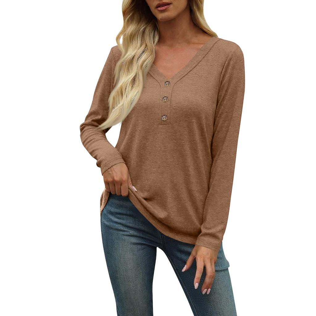 Women's Fashionable And Casual Seven Long Sleeve Printed Round Neck T-Shirt Top