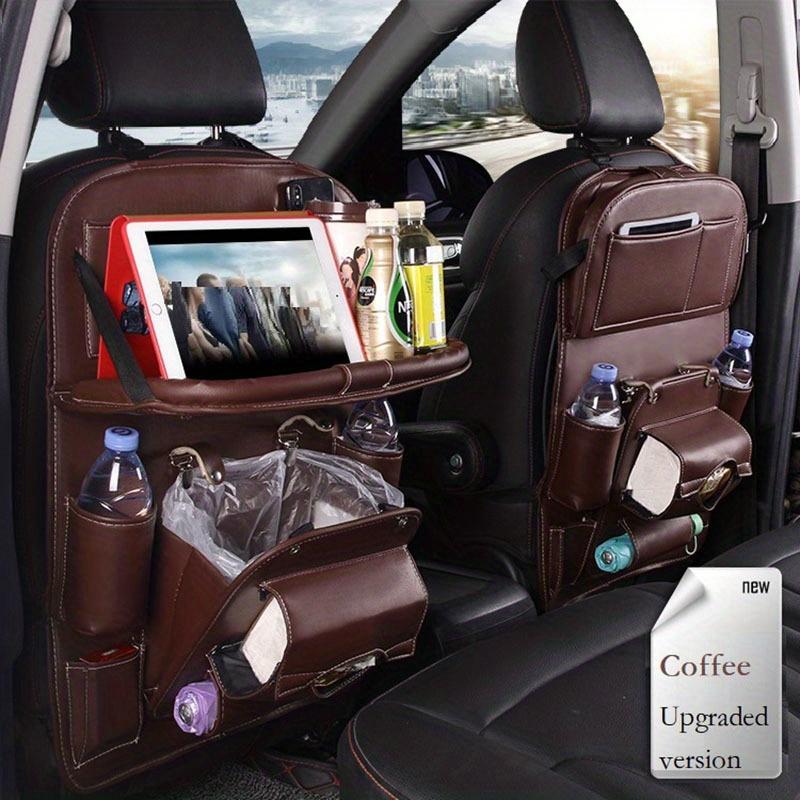 Multifunctional Car Trunk Hanging Bag Seat Back Organizer With Dining Table Tray Interior Accessories For Garbage And Storage