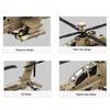 259 pièces USA AH64 Apache Hélicoptère Briques de Construction Militaire Tech Armée Hélicoptère d'Attaque Modèle Briques Forces Spéciales Cadeau Ornement de Maison