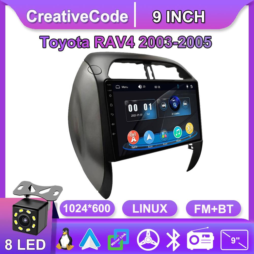 

Car Radio Multimedia MP5 Player Head Unit Stereo GPS Navigation BT For Toyota RAV4 2003-2005 чёрный