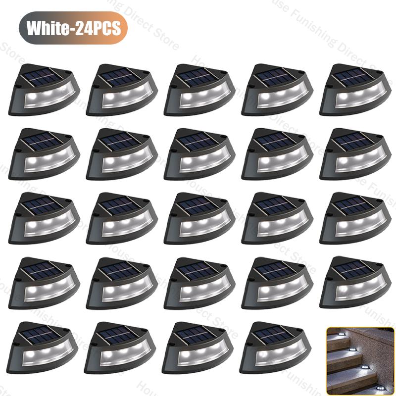 NEU Solar Stufenleuchte Außen Heim Garten Treppe Terrasse Lichter Stufen Gehwegleuchten Solarlampe außen LED Dekorative Lichter