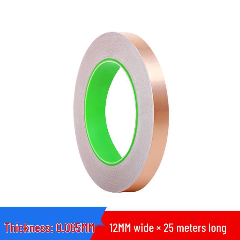 Double-Sided Conductive Copper Tape for Shielding, DIY Circuit Mods, Heat Dissipation, and Temperature Resistance