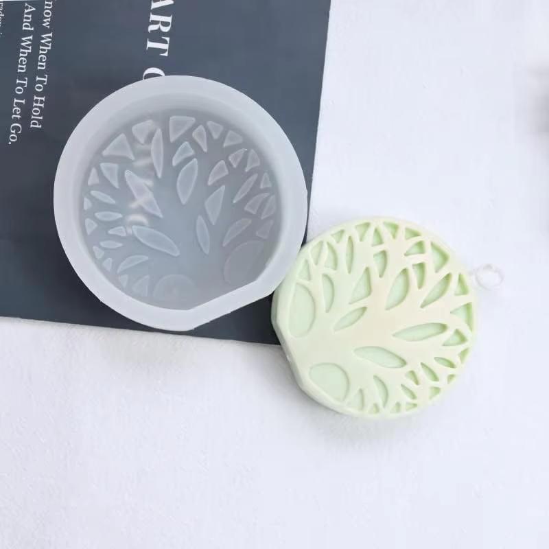 Set of 2 3D Tree of Life Silicone Molds for Crafting Candles, Resin Pillars, Aromatherapy Products, Gypsum, Wax, Soap, Flowers