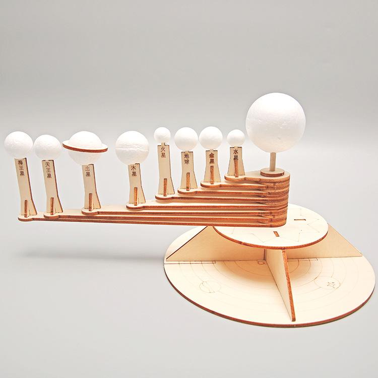 DIY Homemade Solar System Nine-ball Instrument Handmade Small Primary School Students Scientific Experiment Model Teaching Aids Material Package