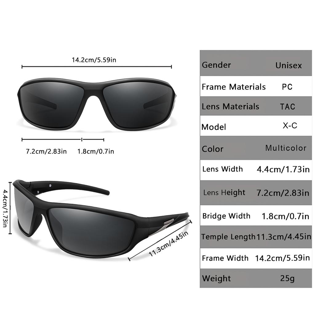Lunettes de soleil de pêche polarisées UV400 pour hommes femmes Lunettes de sport Vélo Course à pied Randonnée Extérieur