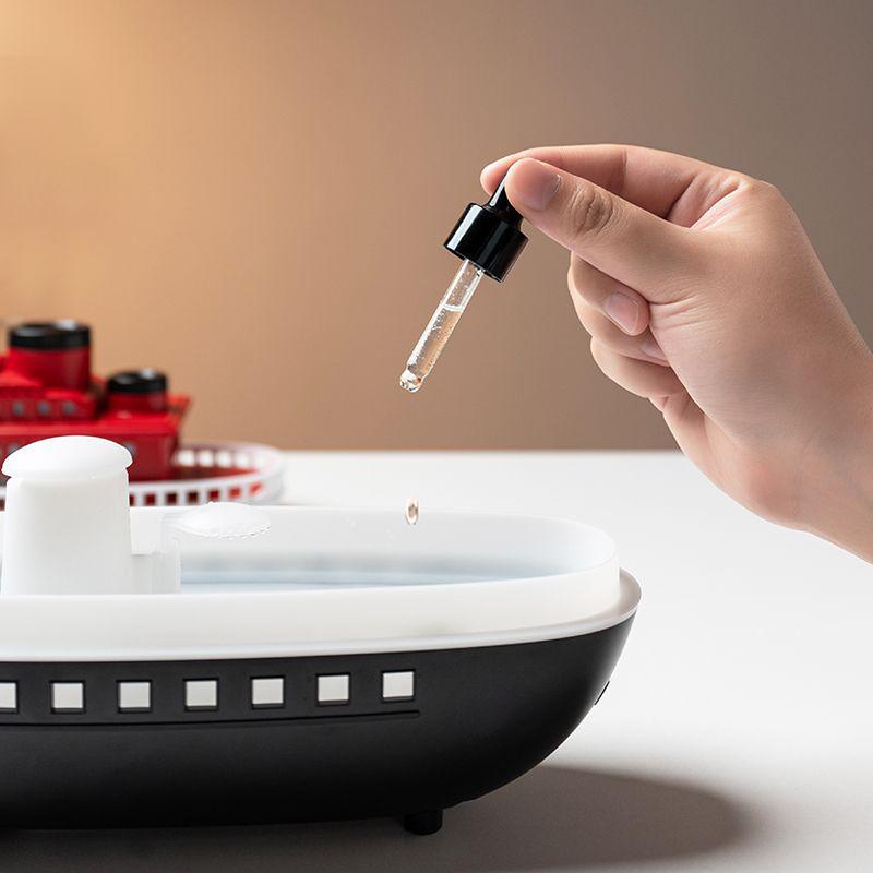 USB Aroma Diffuser: Ultrasonic Ship Design Humidifier with Essential Oil Function