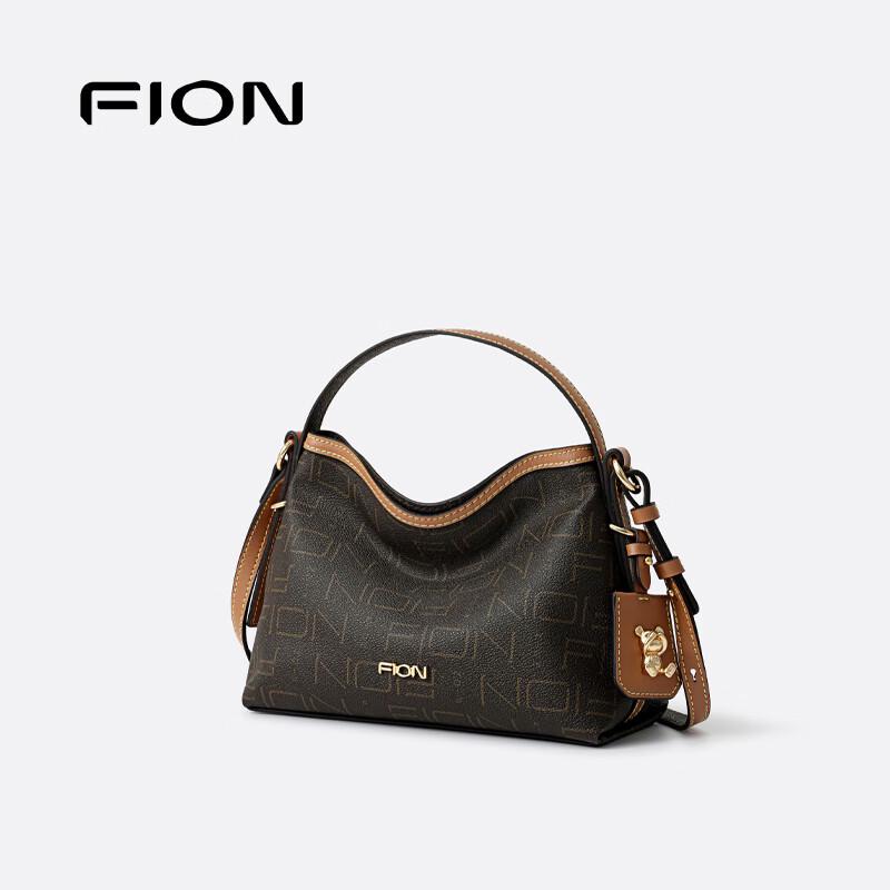 FION 2025 Retro Print Women s Tote Handbag