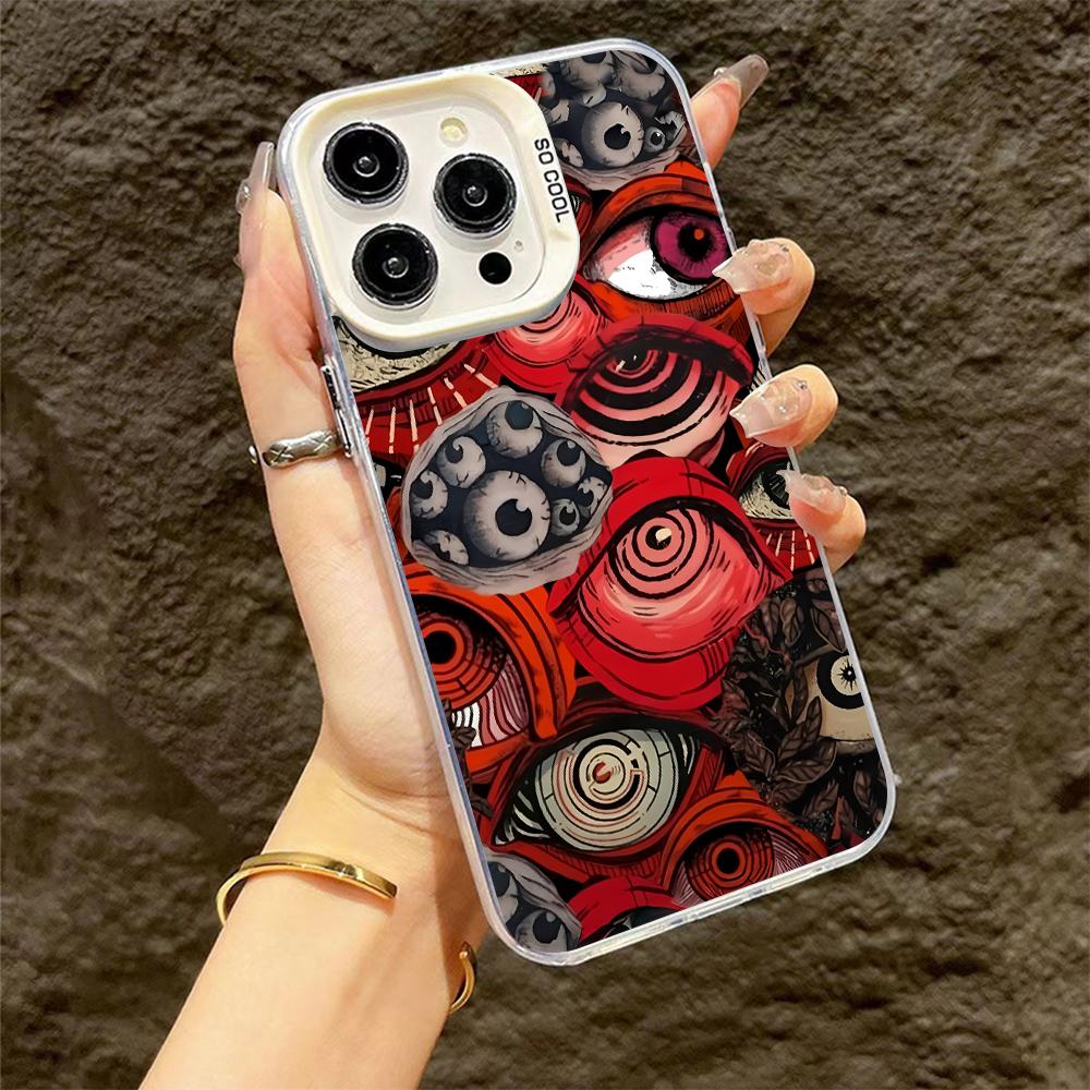 Terror Evil Eyes Phone Case For IPhone 16 15 14 13 12 11 Pro Max 15pro 16pro 14pro Anti Fall Scratch Cool Hard Shell