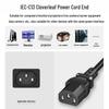 G.C.X. Angled C13 To China Standard 3-Pin Power Cable
