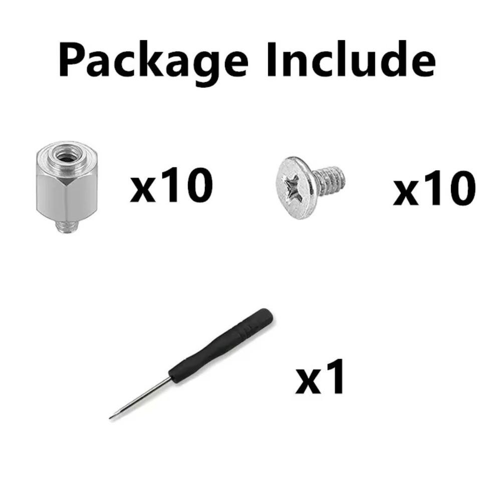 Metal M.2 SSD Screws Black Screws SSD Mounting Kit New Hard Drive Screws for Desktop PC