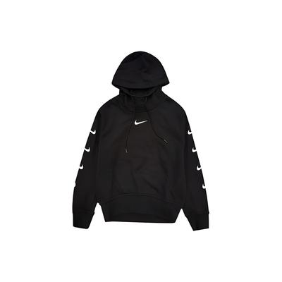 Knit Logo Hooded Sweatshirt Women Tops Black CD9032-010
