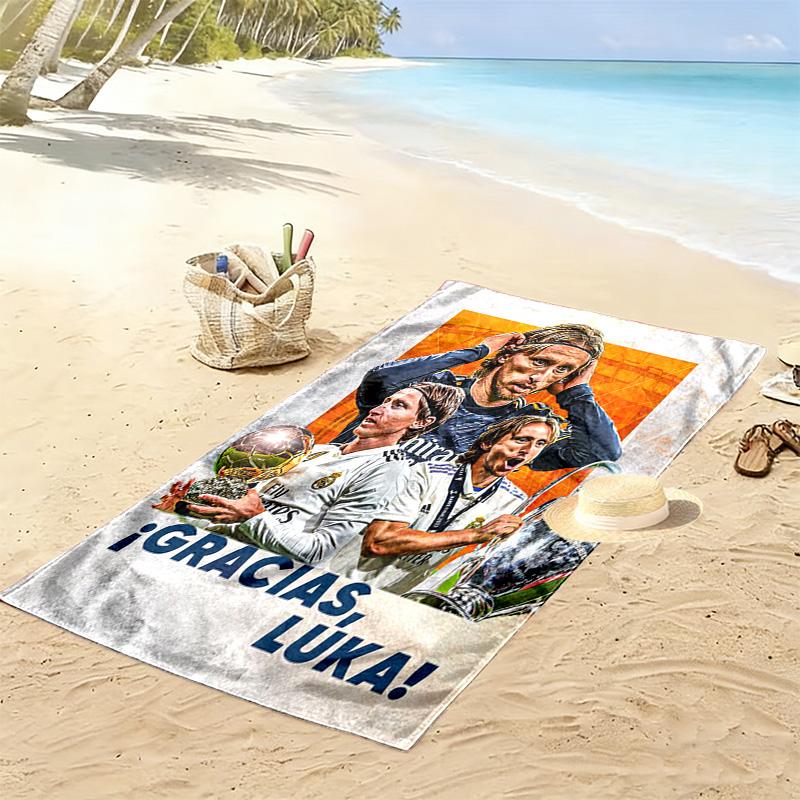 Thank You Luka Modric Beach Towel Beach Towel For Vacation Photos Portable For Travel Seaside Absorbent Bath Towel Quickdrying Swim Towel Printing