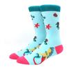 Unisex Malerei Stil Astronaut Mann Socken Baumwolle Harajuku Bunt Vollsocken Damen Weltraum Streetwear 1 Paar Größe 38-46
