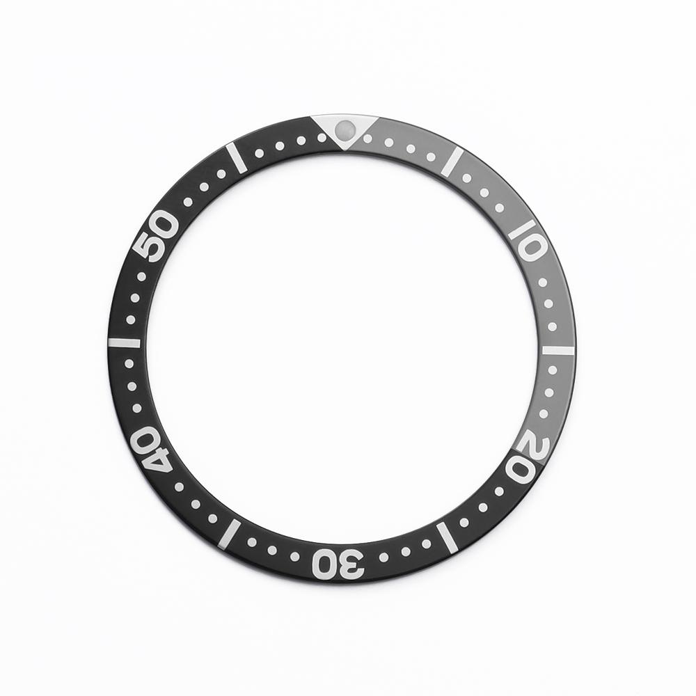 38mm Flat Fashion Luminous Aluminum Watch Bezel Insert Fits SKX007 SKX009 SRPD Watch Cases NH35 NH36 Movement Watch Ring Parts