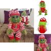 Adorabile Bambola del Grinch da 20 cm Giocattolo di Peluche di Natale Perfetto per Decorazioni Festive
