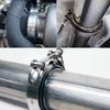 2" 2.5" 3" 3.5" 4" V-Band Clamp With Flange Male Female Stainless Steel Fit for Exhaust System, Turbocharger, Downpipe, Muffler