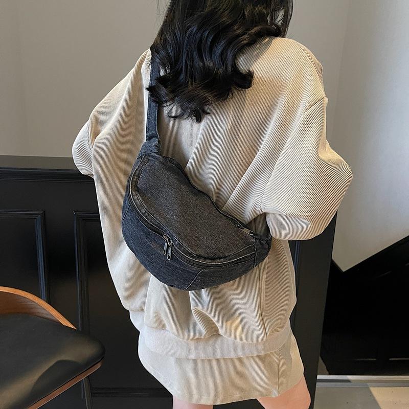 Denim Messenger Bag Hüfttasche Damen Outgoing Brusttasche