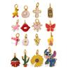 Cartoon Color Oil Drop Pendant Accessories Cute And Diverse Ice Cream Flower Diy Earrings Pendant