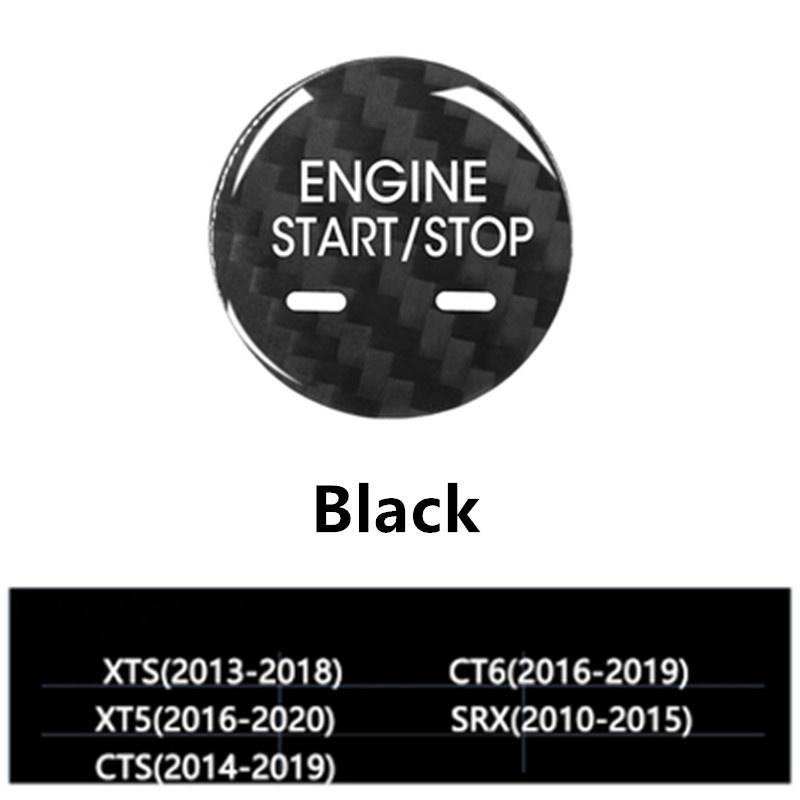 For Cadillac XTS XT5 CT6 SRX CTS ESCALADE CT6 PLUG IN Accessories Carbon Fiber Sticker Interior Car Engine Start