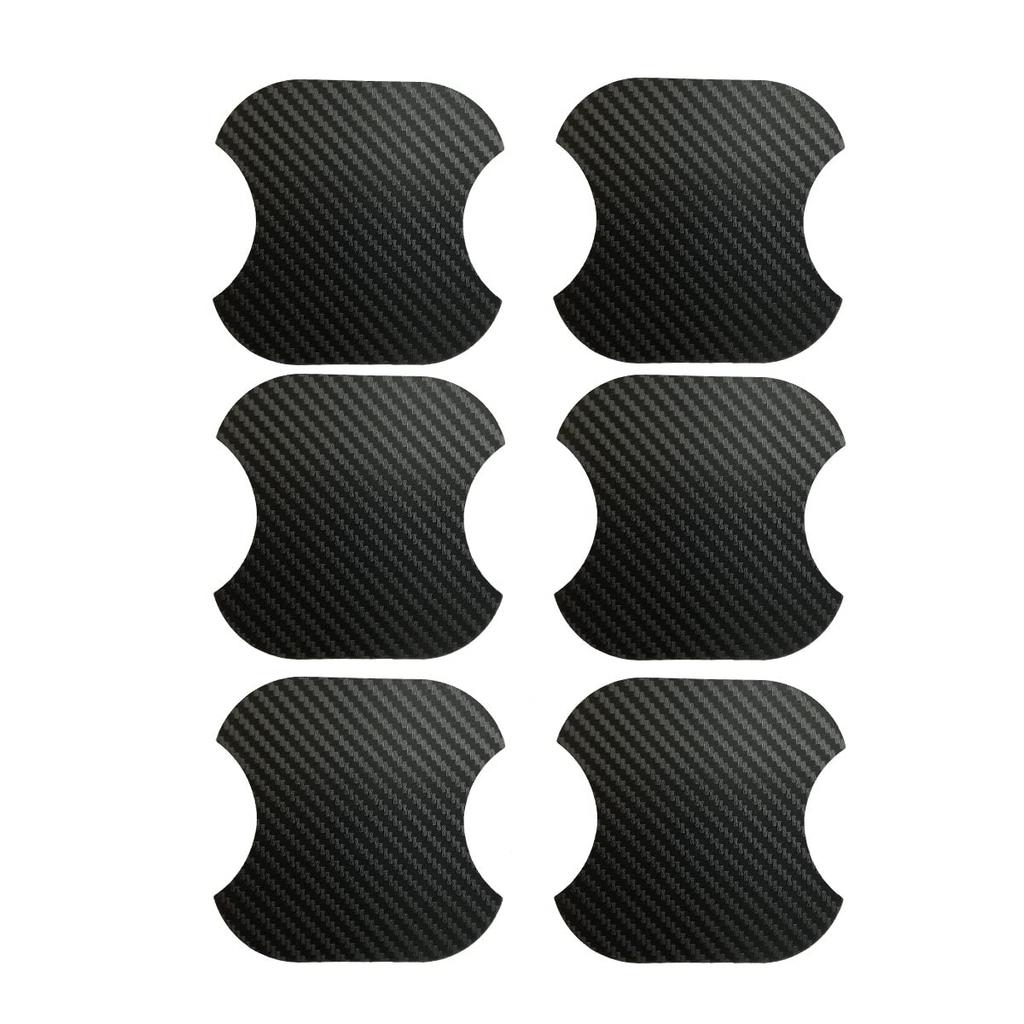 Temiry Car Door Handle Magnetic Door Handle Carbon Fiber Door Handle Type Pack of 6 Protectors, Protectors, Anti-Scratch, Protectors, Anti-Scratch,