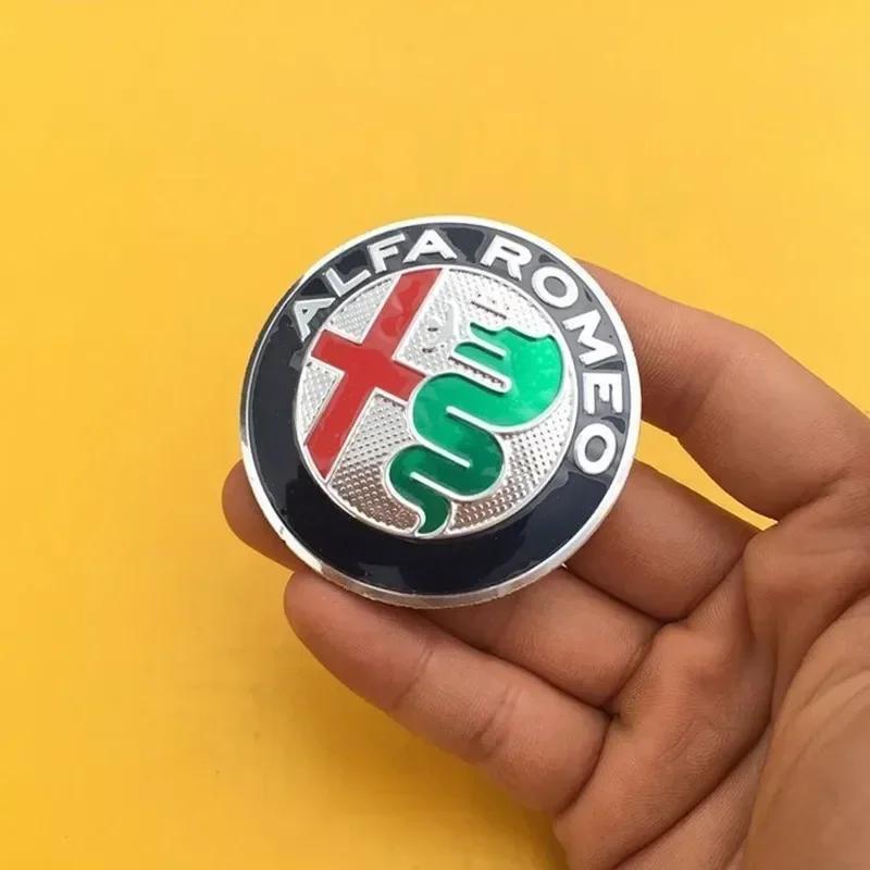 Autocollants de Voiture Pour Alfa Romeo 1 Pièce 40mm Autocollant Badge Logo Volant de Voiture pour Alfa Romeo Mito Giulia Giulietta 147 156 166 159