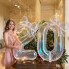 With Bowknot Foil Balloons Colorful Transparent Birthday Party Balloons