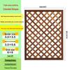 Anti-Corrosion Wood Garden Fence & Climbing Frame for Outdoor Spaces