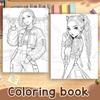 A4 K-POP Idol Girlgroup Malbuch, Fan Art Skizzenseiten für Kinder, Aktivitätsbuch mit Baumwollpapier Zeichenpapier für Kinder